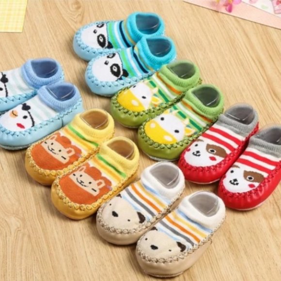 Baby Shoes Socks Animal Infant Sock Shoe Black - Picture 15 of 16